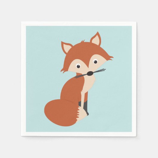 Serviette En Papier Renard des bois (Devant)
