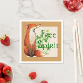 Serviette En Papier renard d'esprit libre (En situation)