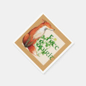 Serviette En Papier renard d'esprit libre (Coin)