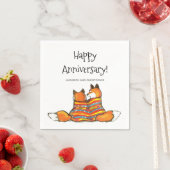 Serviette En Papier Renard romantique renards renards renards personna (En situation)