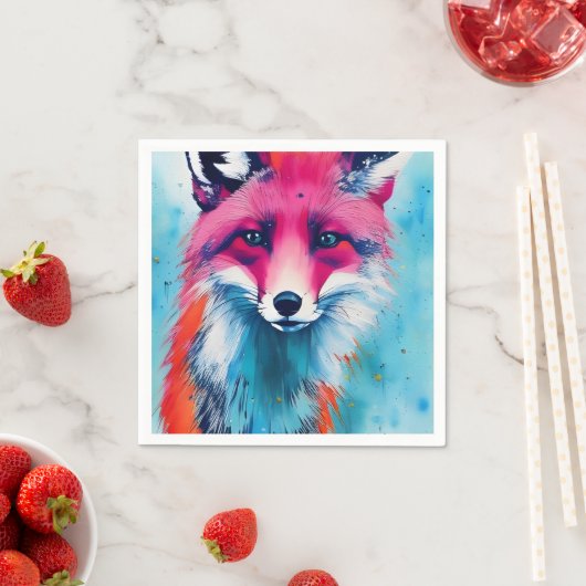Serviette En Papier Renard rouge (En situation)