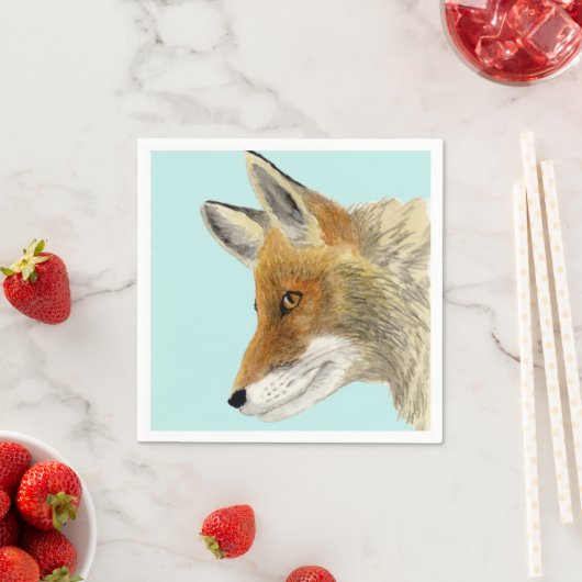 Serviette En Papier Renard rouge (En situation)