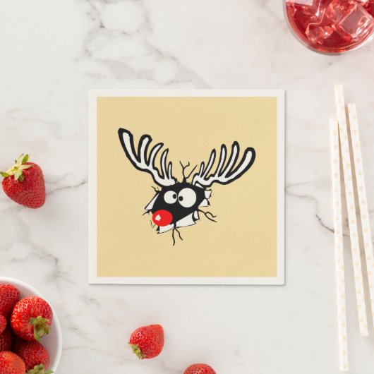 Serviette En Papier Renard rouge fou (En situation)