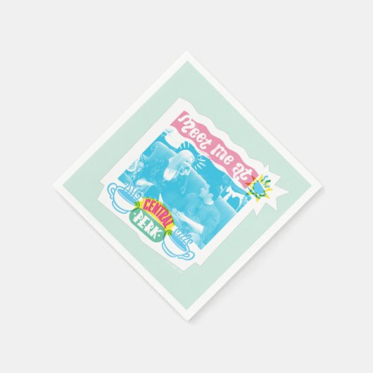 Serviette En Papier Rencontrez-moi à Central Perk Neon Graphic (Coin)