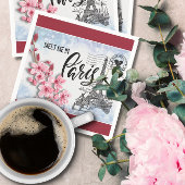 Serviette En Papier Rencontrez-moi à Paris Cocktail Napkin