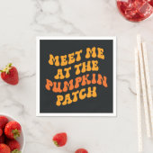 Serviette En Papier Rencontrez-Moi Au Patch Citrouille (En situation)