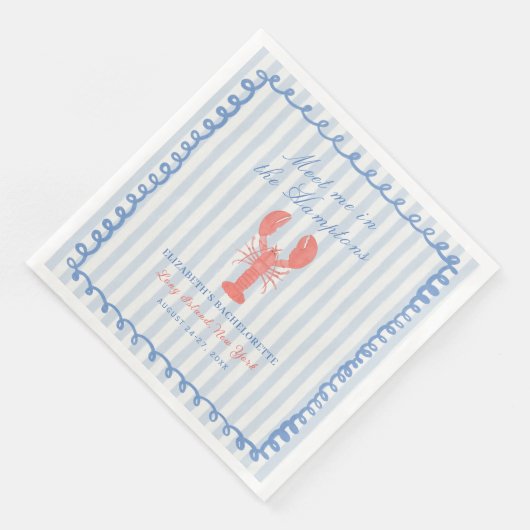Serviette En Papier Rencontrez-moi dans les serviettes Hamptons Bachel (Coin)