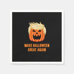 Serviette En Papier Rendre Halloween grand encore drôle Trumpkin - Bas