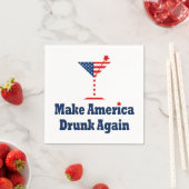 SERVIETTE EN PAPIER RENDRE L'AMÉRIQUE BOIRE À NOUVEAU (En situation)