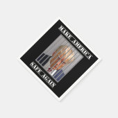 Serviette En Papier Rendre l'Amérique en sécurité (Coin)