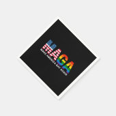 Serviette En Papier Rendre l'Amérique gay à nouveau Gay pride 2025 LGB (Coin)