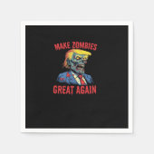 Serviette En Papier Rendre sa grandeur aux zombies - Halloween Zombie (Devant)