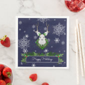 Serviette en papier Renne Bleu (En situation)
