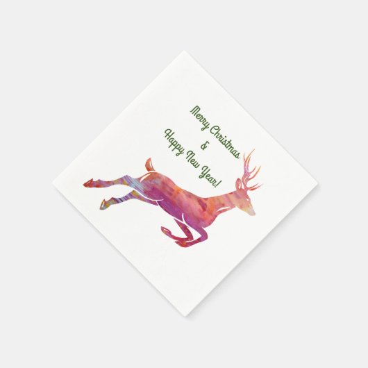 Serviette En Papier Rennes roses (Coin)