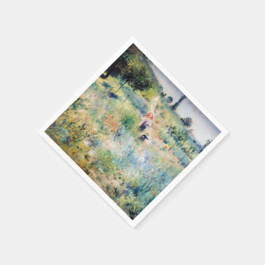Serviette En Papier Renoir - Chemin menant à travers l'herbe haute (Coin)