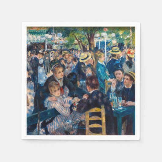 Serviette En Papier Renoir - Danse au Moulin de la Galette (Devant)