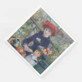Serviette En Papier Renoir Deux Soeurs Terrasse Français Impressionnis (Coin)