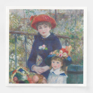 Serviette En Papier Renoir Deux Sœurs Terrasse Impressionnisme Françai