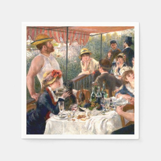 Serviette En Papier Renoir French Luncheon Booking Party (Devant)