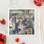 Serviette En Papier Renoir Moulin Danse Galette Party (En situation)