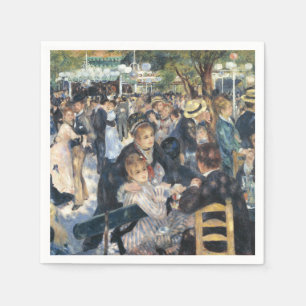 Serviette En Papier Renoir Moulin Danse Galette Party