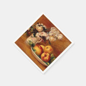 Serviette En Papier Renoir - Pommes et Fleurs (Coin)