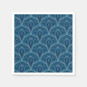 Serviette En Papier Repeating geometric Art Deco pattern (Devant)