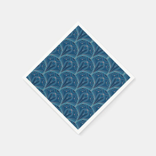 Serviette En Papier Repeating geometric Art Deco pattern (Coin)