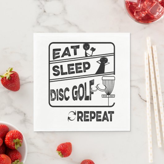 Serviette En Papier Répéter le sommeil du disque Golf (En situation)