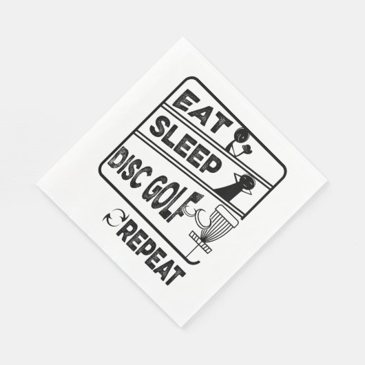 Serviette En Papier Répéter le sommeil du disque Golf (Coin)