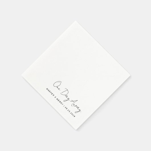 Serviette En Papier Répétition décontractée manuscrite d'un jour en Ma (Coin)