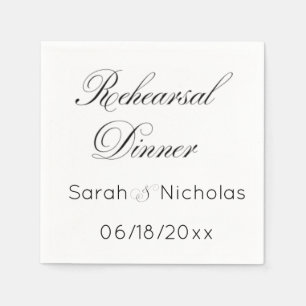 Serviette En Papier Répétition Dîner cocktail serviettes personnalisée