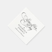 Serviette En Papier Répétition du diner de mariage (Coin)