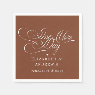 Serviette En Papier Répétition du diner de mariage