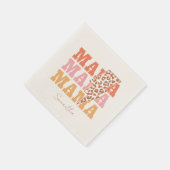 Serviette En Papier Répétition Rustique "Mama" (Coin)