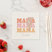 Serviette En Papier Répétition Rustique "Mama" (En situation)