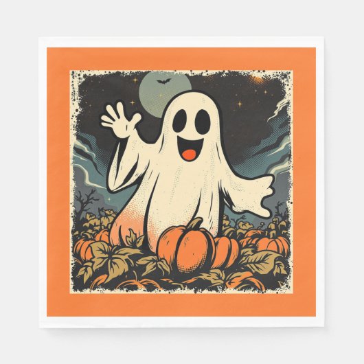 Serviette En Papier Réplique "Friendly Ghost" vers 1950 (Devant)