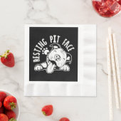 Serviette En Papier Repose Pit Face Drôle Chien Pitbull Mème (En situation)