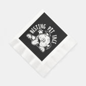 Serviette En Papier Repose Pit Face Drôle Chien Pitbull Mème (Coin)