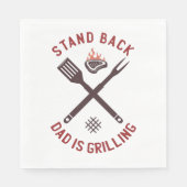 Serviette En Papier Reposez-Vous Papa Grille (Devant)