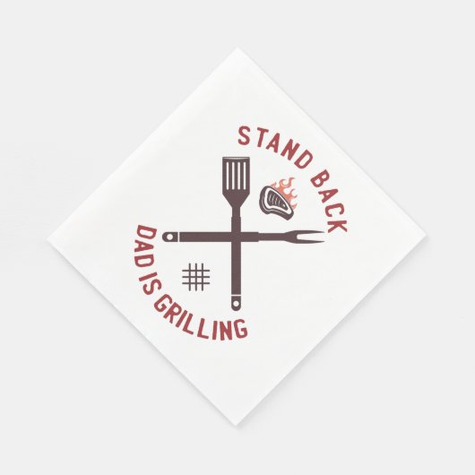 Serviette En Papier Reposez-Vous Papa Grille (Coin)