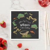 Serviette En Papier Reptile, Lizards Amphibiens Parti Anniversaire de  (En situation)