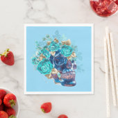 Serviette En Papier Requiem Blue Bloom (En situation)
