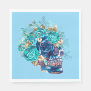 Serviette En Papier Requiem Blue Bloom