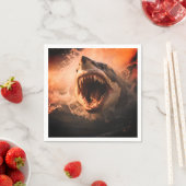 Serviette En Papier Requin (En situation)