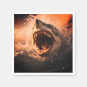 Serviette En Papier Requin (Devant)