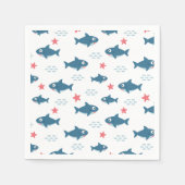 Serviette En Papier Requin (Devant)