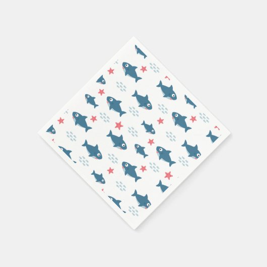 Serviette En Papier Requin (Coin)