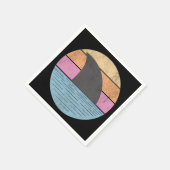 Serviette En Papier Requin au coucher du soleil (Coin)