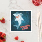 Serviette En Papier Requin spaghetti (En situation)